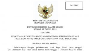 Mendagri Tito Karnavian Keluarkan Instruksi Ini Saat Natal dan Tahun Baru