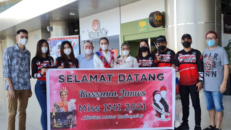 Keke Utu dan IMI Minut Sambut Kepulangan Rosanna James, Miss IMI 2021