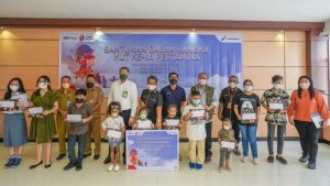 Pertamina Berbagi dengan 600 Anak Yatim Korban Pandemi COVID-19 di Sulawesi