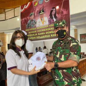 Kerukunan Keluarga Kawanua Gandeng Kodam XIII/Merdeka Gelar Serbuan Vaksin
