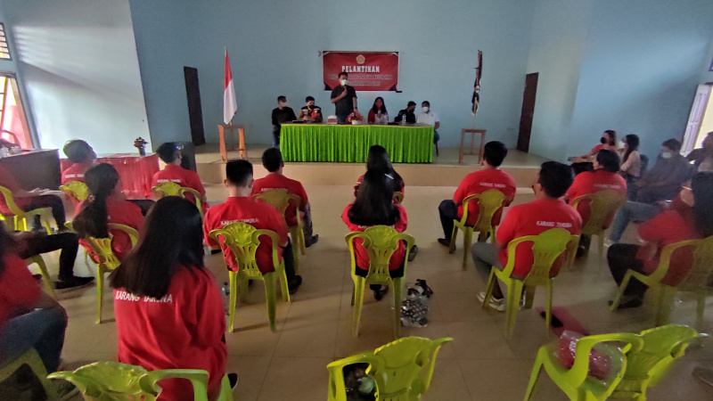 Rampungkan Pelantikan Karang Taruna Kecamatan, Geraldi Mantiri: Mari Bekerja Bersama-sama