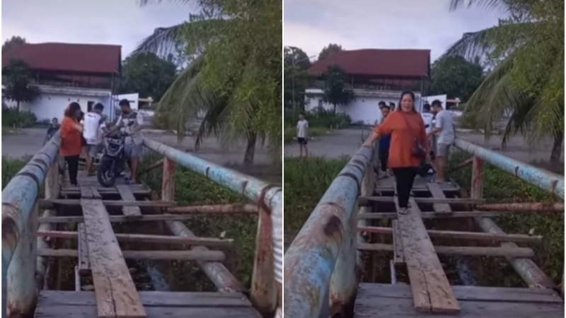 Kondisi Jembatan Pantai Lakban Mengkhawatirkan, Warga Minta Perhatian Instansi Terkait