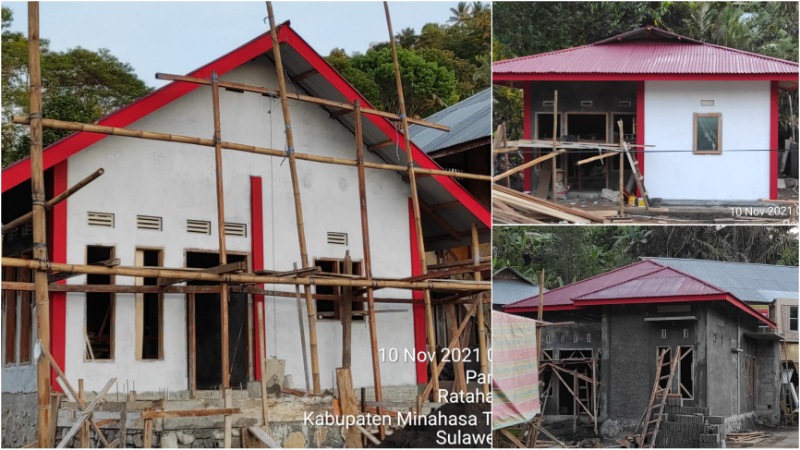 Progres Pembangunan Rumah Korban Banjir Mitra Masuk Tahap Akhir
