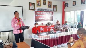 David Lalandos Buka FGD Rencana Induk Pembangunan Kepariwisataan Mitra