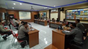 Lakukan Evaluasi, Kapolres Bitung Ingatkan Capaian Vaksinasi COVID-19