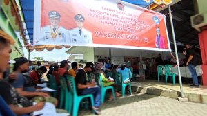 Beri Rasa Aman dan Nyaman, Ratusan Pedagang di Pasar Cita Bitung Divaksin