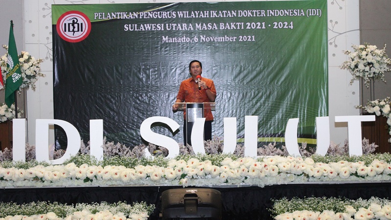 Pengurus IDI Wilayah Sulut Dilantik, Begini Harapan Steven Kandouw