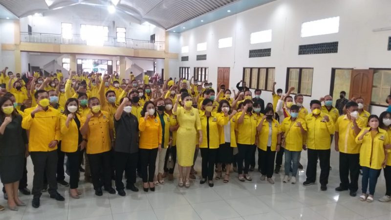 Nama Airlangga Hartarto Bergema di Kota Tomohon