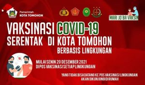 Pemerintah Kota Tomohon Gelar Vaksinasi Berbasis Lingkungan, Ini Lokasinya