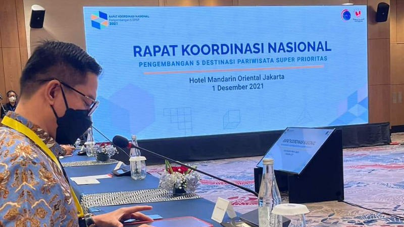 Bupati Joune Ganda Ikut Bahas Anggaran Pengembangan DPSP di Rakornas