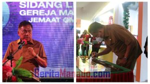 Kunker di Sangihe, Olly Dondokambey Buka SSL ke-XXV GMIST dan Resmikan Gedung Serbaguna Jemaat Yerusalem Enemawira