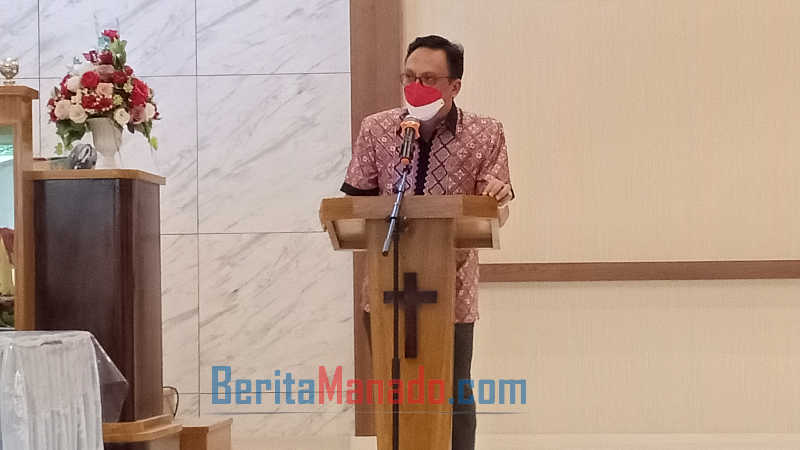 Hadiri Ibadah Pra Natal TMP Manado, Donald Supit Sampaikan Imbauan Pemerintah