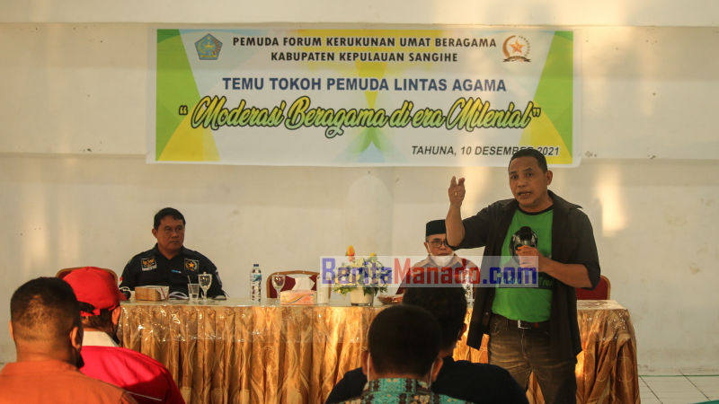 Temu Tokoh Pemuda Lintas Agama, FKUB Sangihe Yakin Giat Ini Merawat dan Memupuk Kerukunan