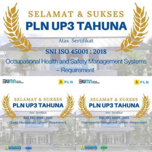 Raihan Sertifikat SNI ISO Makin Memotivasi Pelayanan PLN UP3 Tahuna