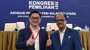 Joune Ganda Terpilih Aklamasi Ketua Asprov PSSI Sulut