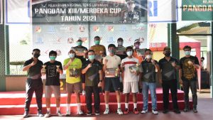 Kejurnas Tenis Pangdam XIII/Mdk Cup Resmi Ditutup, Ini Hasilnya