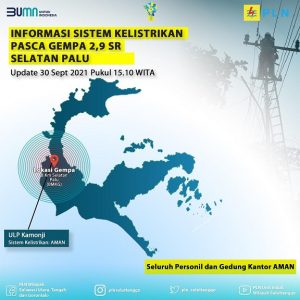 Pascagempa, PLN Suluttenggo Segera Terjunkan Tim ke Lapangan