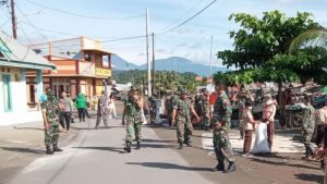 Semangat Gotong Royong Kodim Minahasa Warnai Peringatan HUT Infanteri ke-73