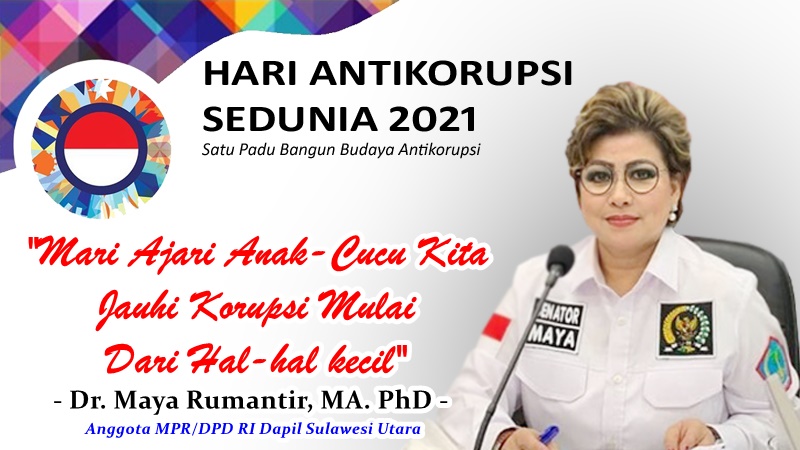 Senator Maya Rumantir: Mari Cegah Korupsi Dengan Membentuk Generasi Bersinar