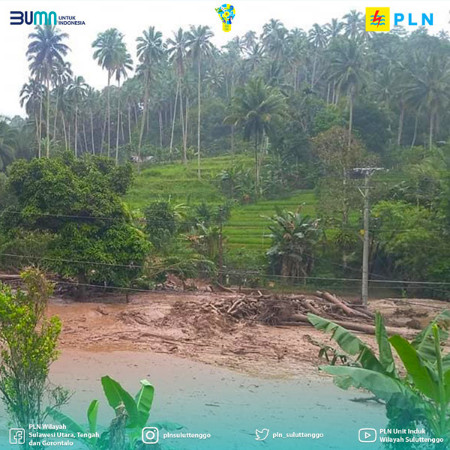 PLN Sigap Normalkan Pasokan Listrik, Upayakan Daerah Terdampak Banjir Bandang di Minahasa Tenggara segera Pulih