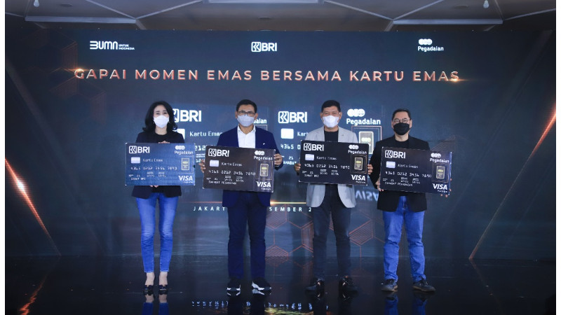 Kartu Kredit Berbasis Tabungan Emas Pertama di Indonesia Resmi Diluncurkan BRI dan Pegadaian