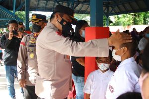 Mulyatno Tinjau Vaksinasi Anak di Minut, Kabaharkam Imbau Tetap Taat Prokes