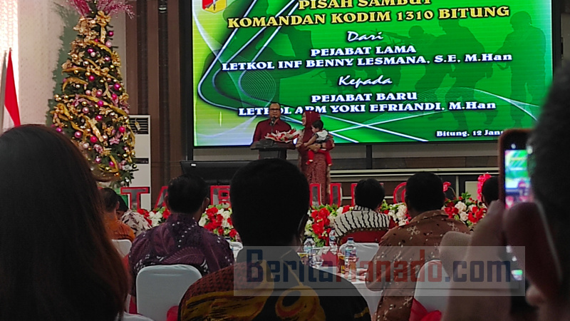 Pisah Sambut Dandim 1310/Bitung, Benny Lesmana: Saya Kenal Maurits-Hengky di KPU