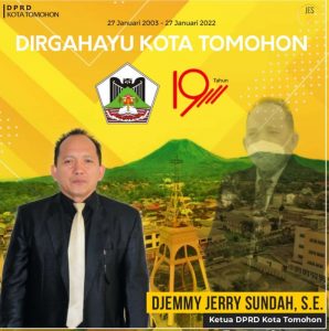 Berterima Kasih ke Para Pejuang Pemekaran, Ini Harapan Djemmy Sundah di Usia 19 Tahun Tomohon