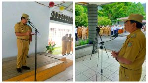 Apel Perdana ASN di Lingkup Pemkab Sangihe, Bupati Jabes Gaghana Ingatkan Tekad dan Komitmen Bersama