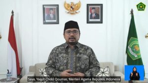 Menag Yaqut Cholil Qoumas;  Cinta Kasih Kristus  Menggerakkan Persaudaraan