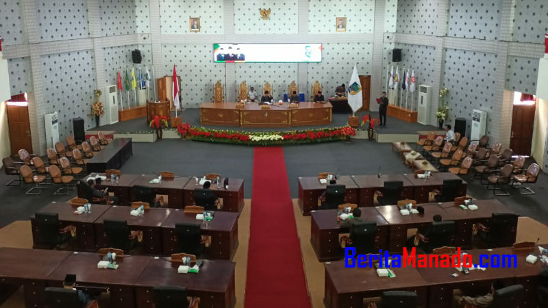 Tutup Masa Sidang Tahun 2021 di Paripurnakan DPRD Bolmut