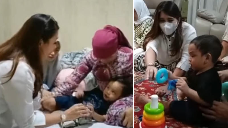 Coreta Louise Kapoyos Dapati Senyum Riang Gala di Kediaman Bibi Ardiansyah