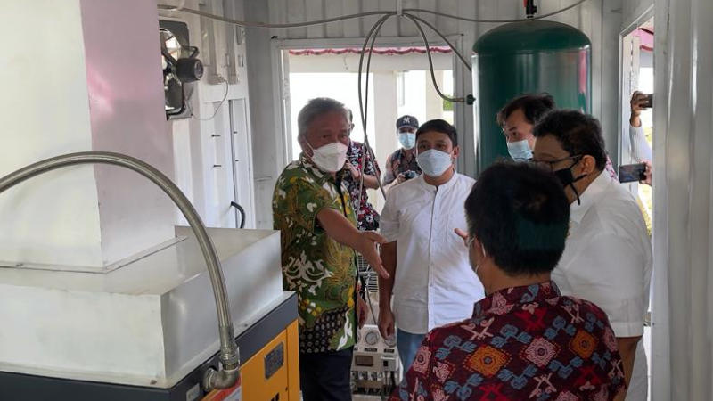 Lewat Kadin, PT Sasa Inti Salurkan Oksigen Generator ke RSUD Amurang