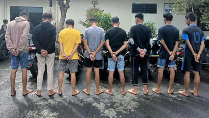Rusak Rumah Warga, 8 Remaja Diamankan Tim Tarsius Presisi Polres Bitung