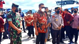 Dampingi Gubernur Kunker ke Sitaro, Kapolda Sulut Tinjau Lokasi Mako Polres