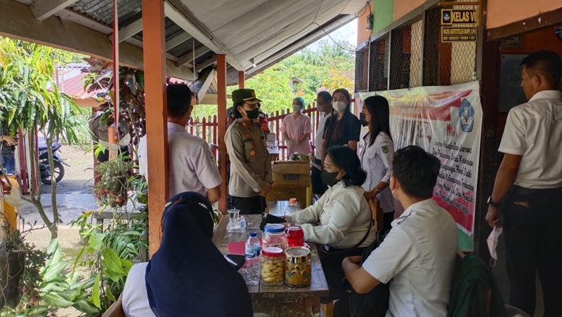 Kapolres Bolaang Mongondow Pantau Kegiatan Vaksinasi