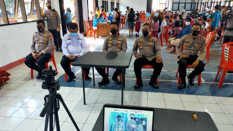 Polres Bitung Canangkan Vaksinasi Merdeka Anak, Kapolres: Demi Melindungi Anak-anak Kita