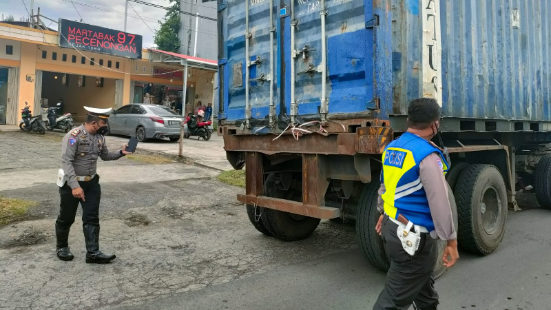 Satlantas Bitung Temukan Puluhan Truk Ancam Keselamatan Pengguna Jalan