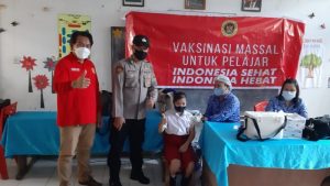 Dukung Pembelajaran Tatap Muka, BIN Sulut Genjot Vaksinasi Anak di Sekolah