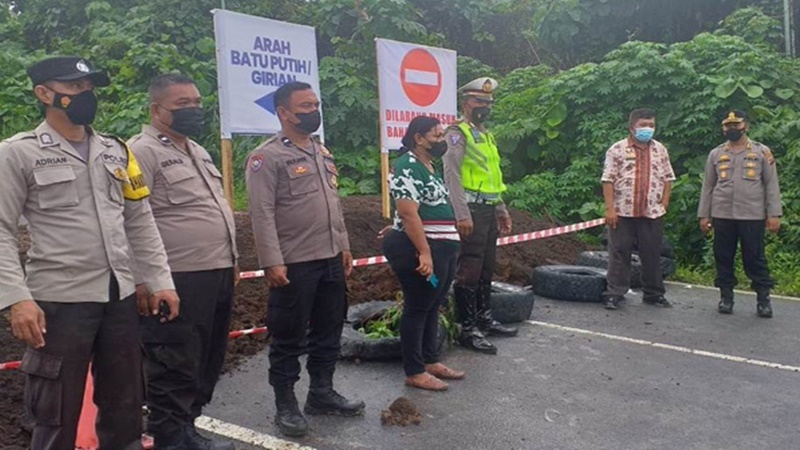 Jalan Bitung-Likupang Terputus, Jalur Alternatif Dibuat