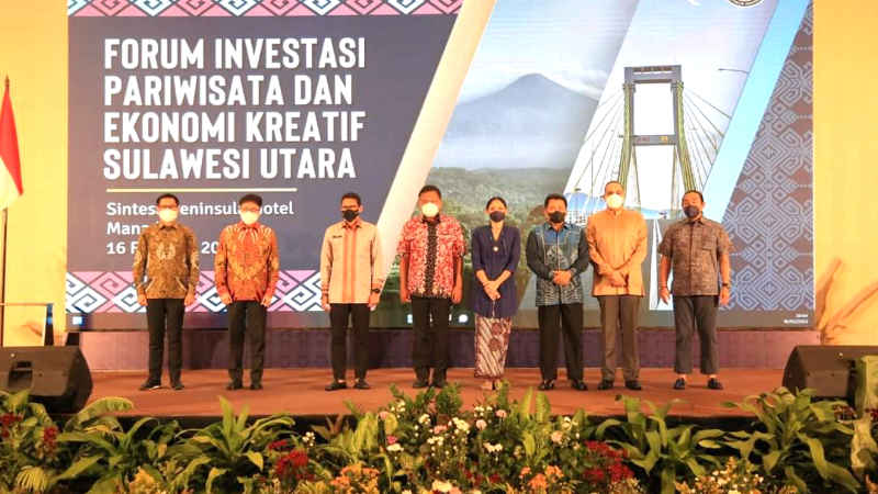 Berita Foto: Andrei Angouw Hadiri Forum Investasi Pariwisata dan Ekonomi Kreatif Sulut