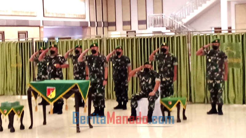 Dua Jabatan Perwira Tinggi Kodam XIII/Merdeka Dirotasi