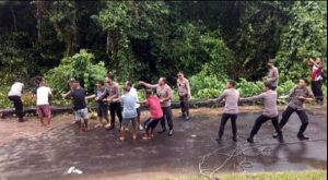 Cuaca Ekstrem, Banjir dan Tanah Longsor Landa Siau, Polisi Gerak Cepat