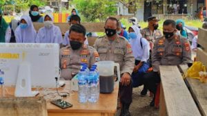 Didepan Kapolri Listyo Sigit Prabowo, Kapolres Bolmut Paparkan Capaian Vaksinasi