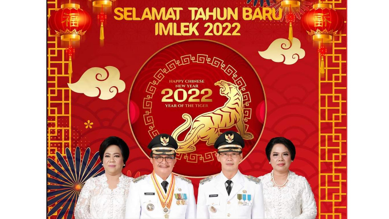 Maurits Mantiri – Hengky Honandar Sampaikan Gong Xi Fa Cai, Harap Warga Bitung Tetap Kuat Seperti Macan Air