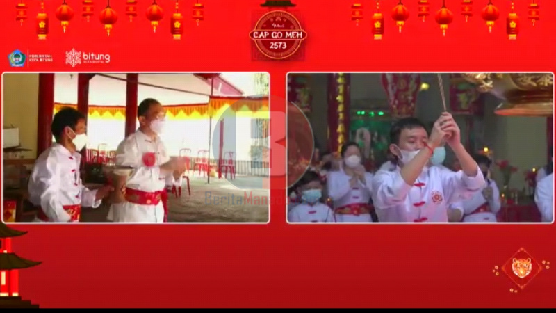 Ikut Nonton Cap Go Meh Virtual, Warga Bayuwangi Puji Perkembangan Bitung