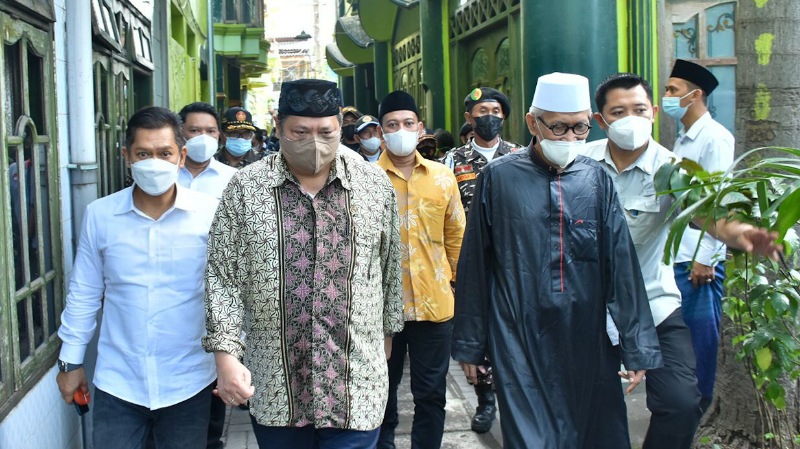 Airlangga Hartarto Minta Doa Rais Aam PBNU Miftachul Akhyar