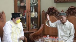 Sowan ke KH Ali Masyhuri, Airlangga Hartarto Sanjung Sistem Pendidikan Bumi Shalawat