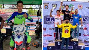 2 Crosser Sulut Tampil Memukau di Kejuaraan Nasional Grasstrack