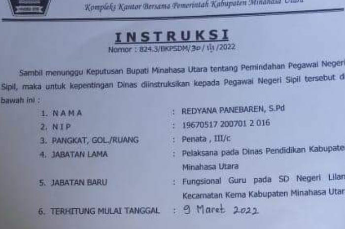Ungkap Praktek Pungli di Diknas Minut, ASN Ini Dimutasi ke Pelosok